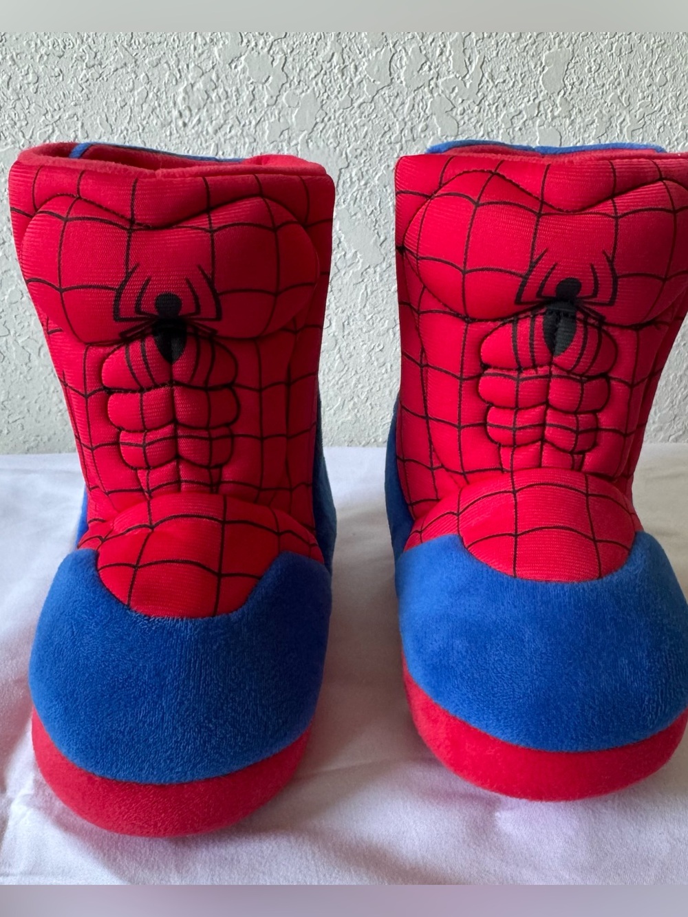 Marvel Red and Blue Spider-Man Plush Kids One-Piece Footies